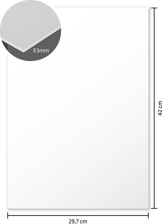 Kangaro foamboard - a3 - 3mm - wit - doos van 15 stuks - k-0073-003