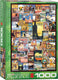 Eurographics - reis de wereld rond vintage posters [travel around the world vintage posters] - 1000 stukjes 48×68cm (b×h) - legpuzzel