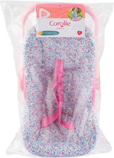 Corolle poppen draagzak bloemen babypop 36cm roze speelgoed.