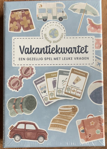 Making memories vakantie kwartet kaartspel voor kinderen en volwassenen.