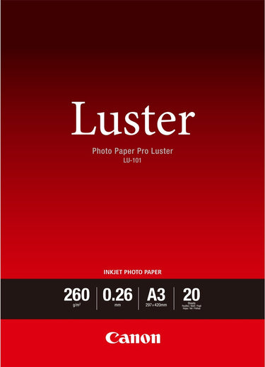 Canon photo paper pro luster lu-101
