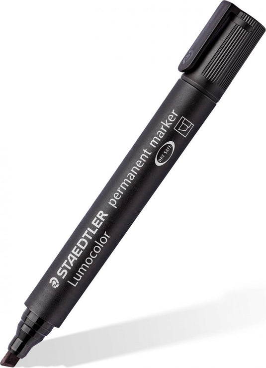 Staedtler lc perm. marker beitelpunt zwart