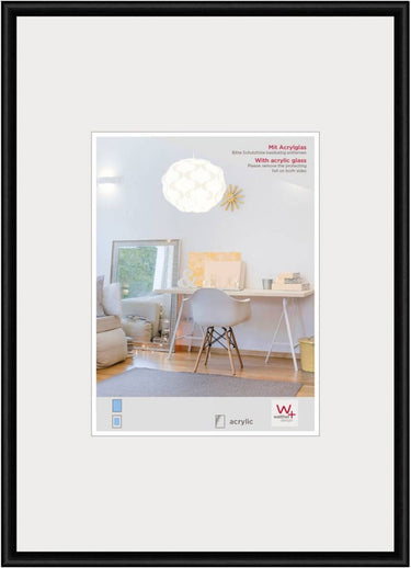 Walther new lifestyle - kunststof lijst - fotoformaat 42x59,4 cm (din a2) - zwart