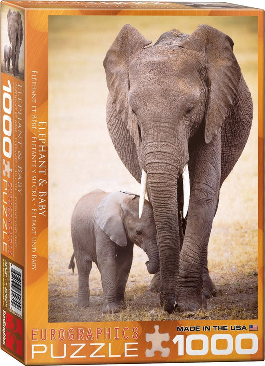 Eurographics - olifant baby [elephant baby] - 1000 stukjes 48×68cm (b×h) - legpuzzel