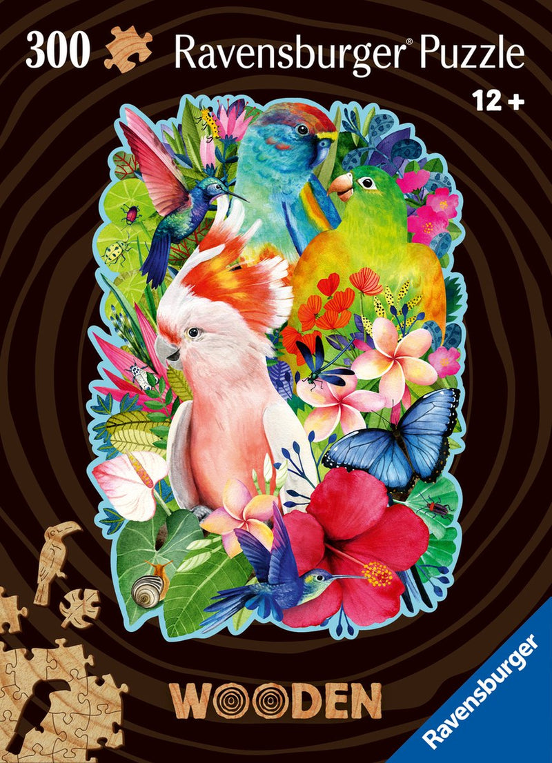 Load image into Gallery viewer, Ravensburger houten puzzel beautiful birds - legpuzzel - 300 stukjes
