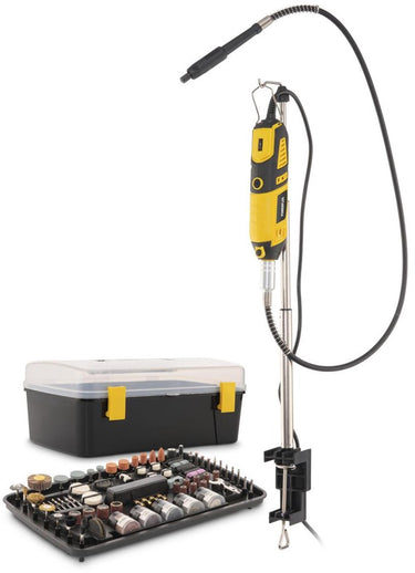 Powerplus elektrische roterende multitool powx1326 - multi gereedschap 160 w tot 35 000 rpm - telescopisch - incl. 226 acc.
