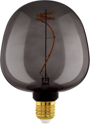 Eglo led lamp - e27 - ø 12,5 cm - g125 - zwart - 2000k - dimbaar