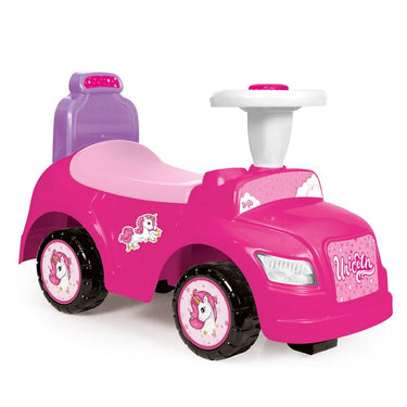 Dolu eenhoorn loopauto roze