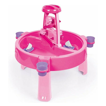 Dolu 2-in-1 watertafel zandtafel met accessoires roze 98x98x77cm
