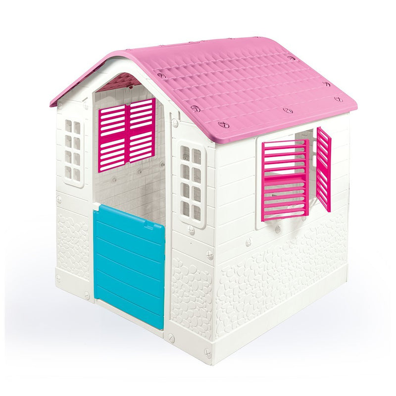 Load image into Gallery viewer, Dolu speelhuis wit roze 109x95x87.5cm
