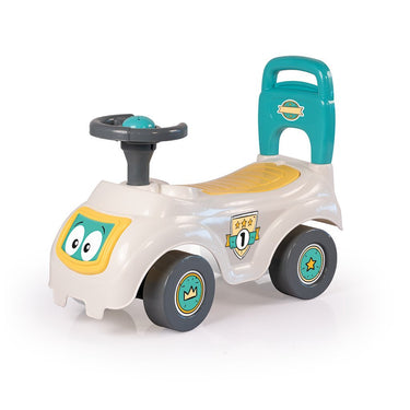 Dolu sit 'n ride turquoise geel loopauto