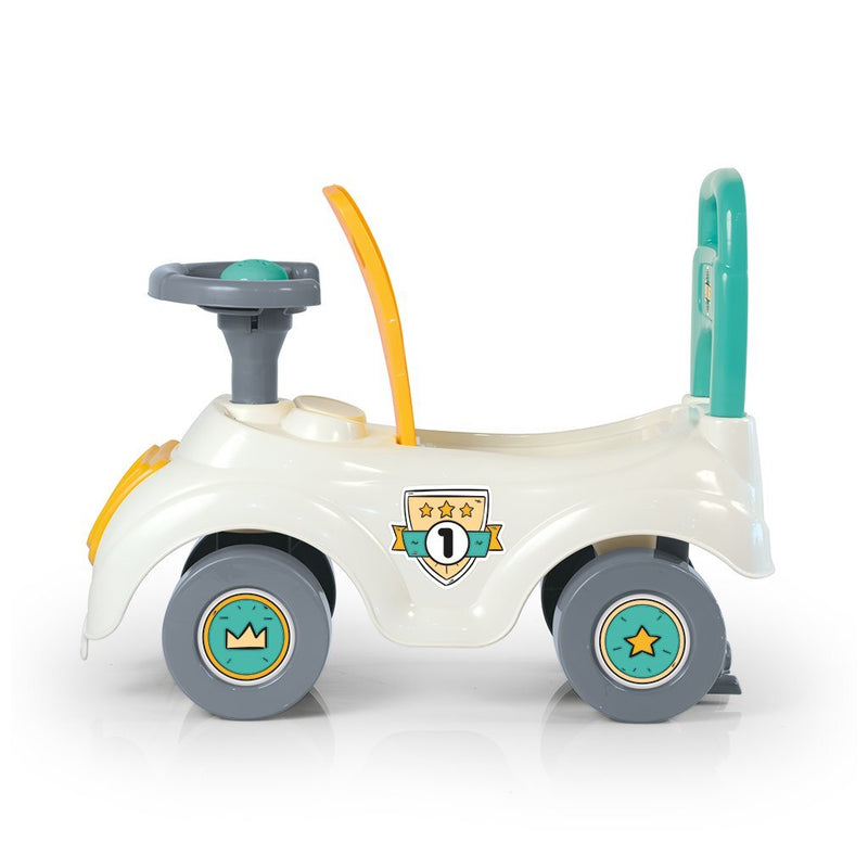 Load image into Gallery viewer, Dolu sit 'n ride turquoise geel loopauto
