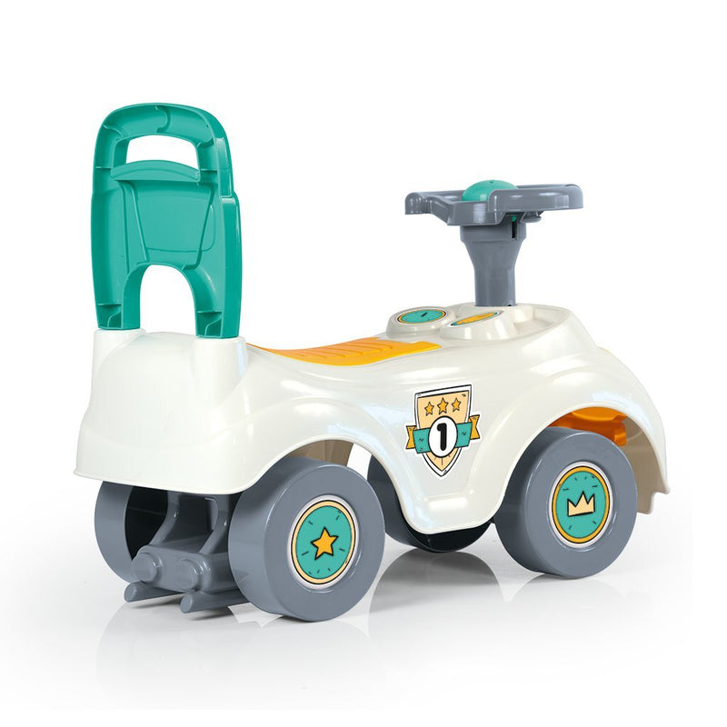 Load image into Gallery viewer, Dolu sit 'n ride turquoise geel loopauto
