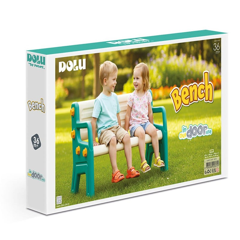 Afbeelding laden in galerijviewer, Dolu bank 109.5x50x67 cm groen wit geel
