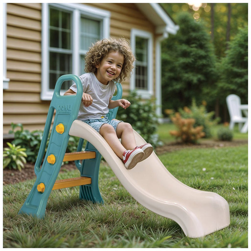 Load image into Gallery viewer, Dolu glijbaan 60.5x135x90 cm wit groen
