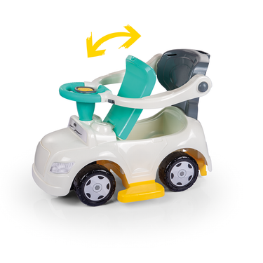 Dolu step car 4in1 meegroei loopauto met schommelstoel