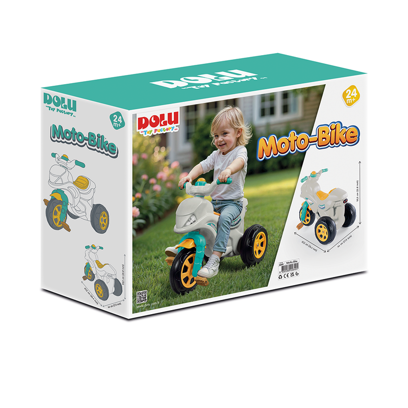 Afbeelding laden in galerijviewer, Dolu moto bike tricycle 3in1 driewieler loopfiets
