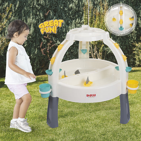 Dolu 2674 fountain zand wtertafel met accesoires wit grijs