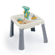 Dolu zand-watertafel + accessoires wit grijs