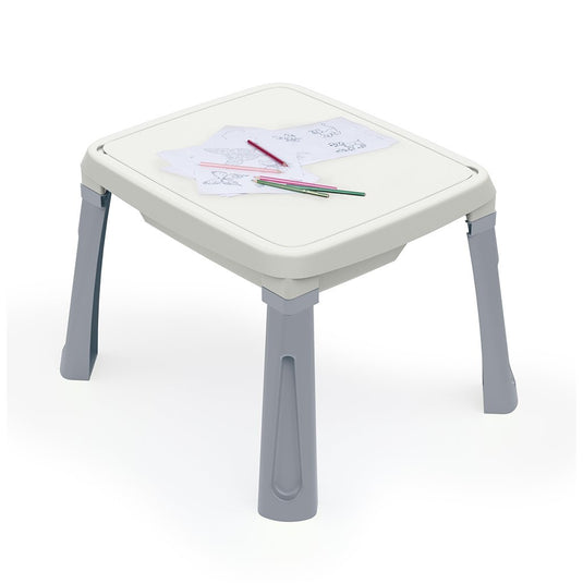 Dolu zand-watertafel + accessoires wit grijs