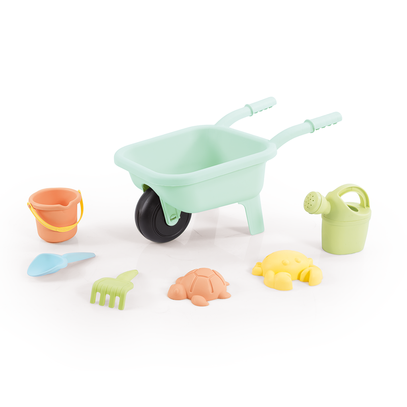 Afbeelding laden in galerijviewer, Dolu kruiwagen met strandset zandbakset inclusief accessoires
