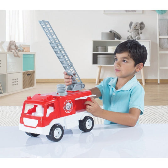 Dolu brandweerwagen rood wit