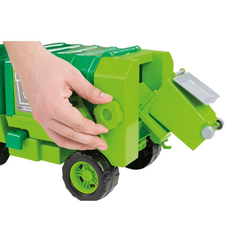 Load image into Gallery viewer, Dolu vuilniswagen 43 cm groen
