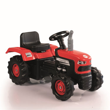 Dolu traptractor met claxon rood zwart