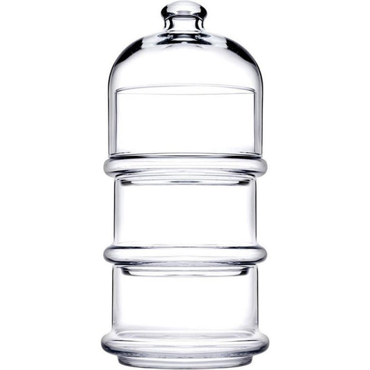 Overige merken pa?abah ccedil;e glazen toren voorraadpot 26x11.8 cm