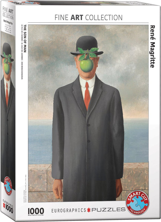Eurographics - de zoon des mensen [le fils de l'homme] - rené magritte - 1000 stukjes 48×68cm (b×h) - fine art legpuzzel