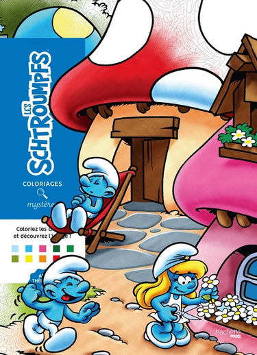 Hachette heroes coloriages mystères les schtroumpfs (smurfen) - - kleuren op nummer kleurboek voor volwassenen