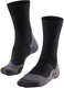 Falke tk2 cool anti-blaar dik lyocell functioneel materiaal wandelsokken heren zwart - maat 42-43