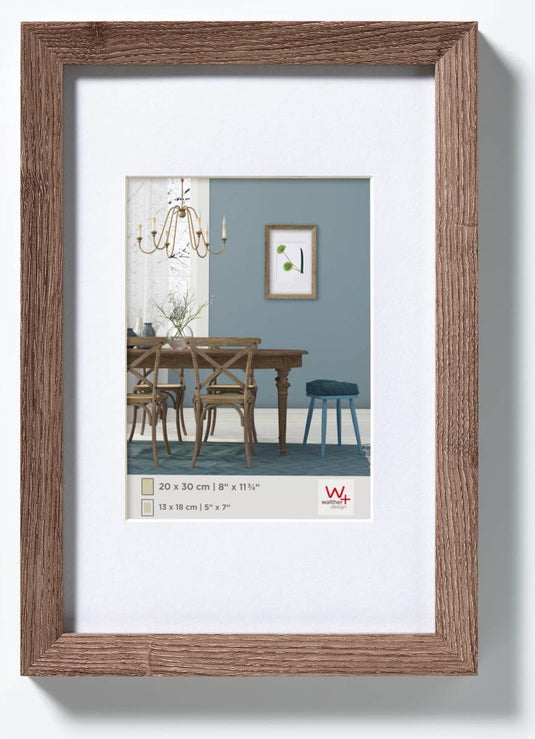 Walther fiorito - mdf houten lijst - fotoformaat 13x18 cm - walnoot