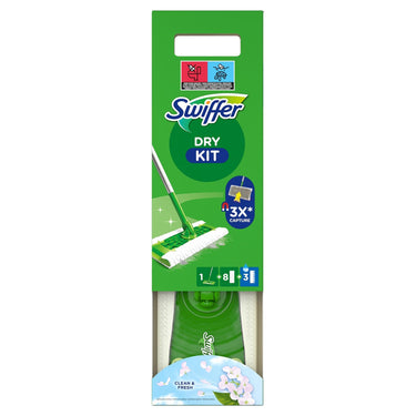 Swiffer vloerreiniger starterkit 12-delig met 8 droge en 3 natte doekjes