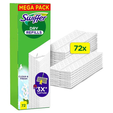 Swiffer dry fresh navulling vloerdoekjes doos a 72 stuks