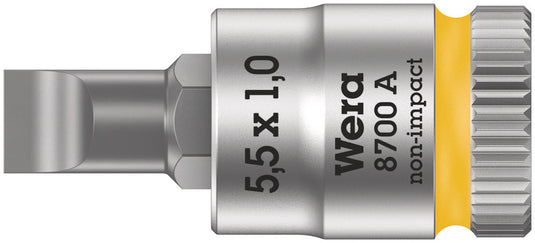 Wera 8700 a fl zyklop bit dop-combinatie met 1 4 aandrijving , fl 1,0 x 5,5 x 28 mm - 1 stuk(s) - 05003321001