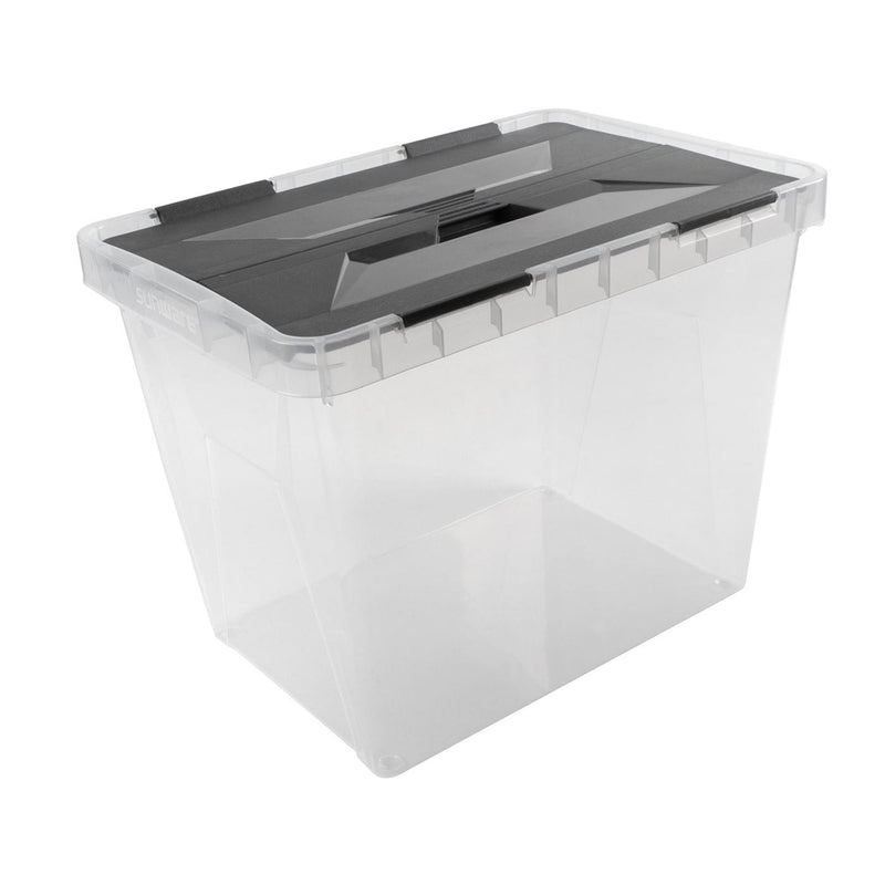 Load image into Gallery viewer, Sunware onyx opbergbox 25l transparant
