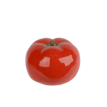 Decoris decoratie groente tomaat porselein 9x9x6,5cm