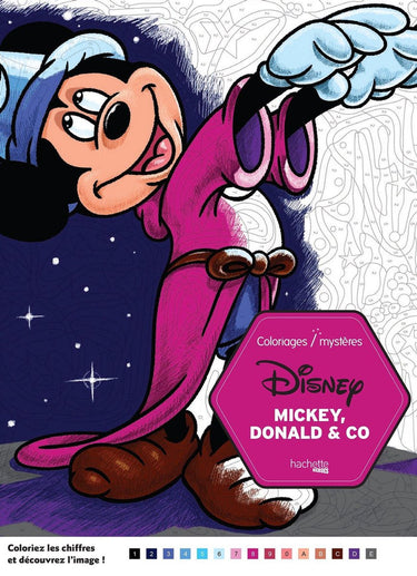 Hachette heroes coloriages mystères disney mickey, donald co coloring book - - kleurboek voor volwassenen