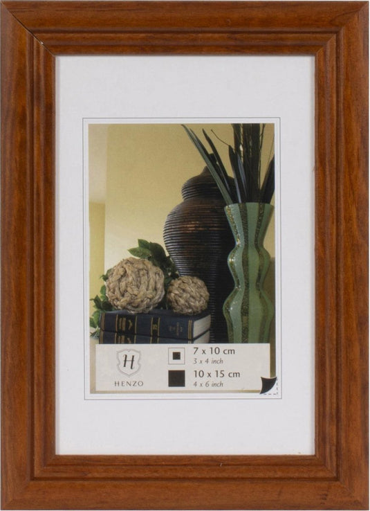 Henzo fotolijst - - artos - fotomaat 10x15 cm - bruin
