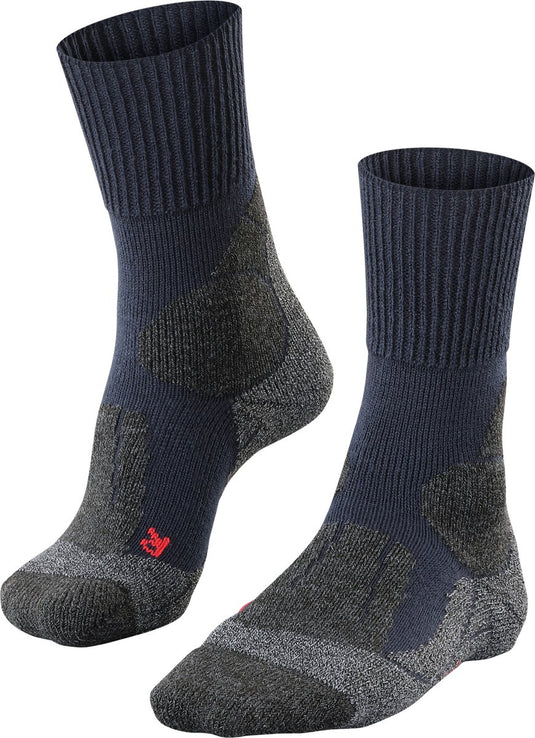 Falke tk1 anti-blaar dik wol functioneel materiaal wandelsokken heren blauw - maat 46-48