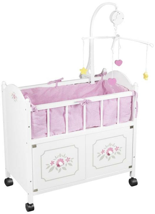 Braet poppenbedje met kast