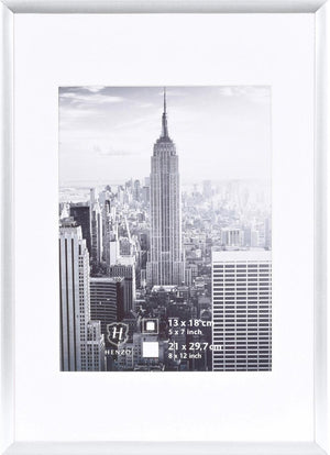 Henzo fotolijst - - manhattan - fotomaat 21x30 cm - zilver