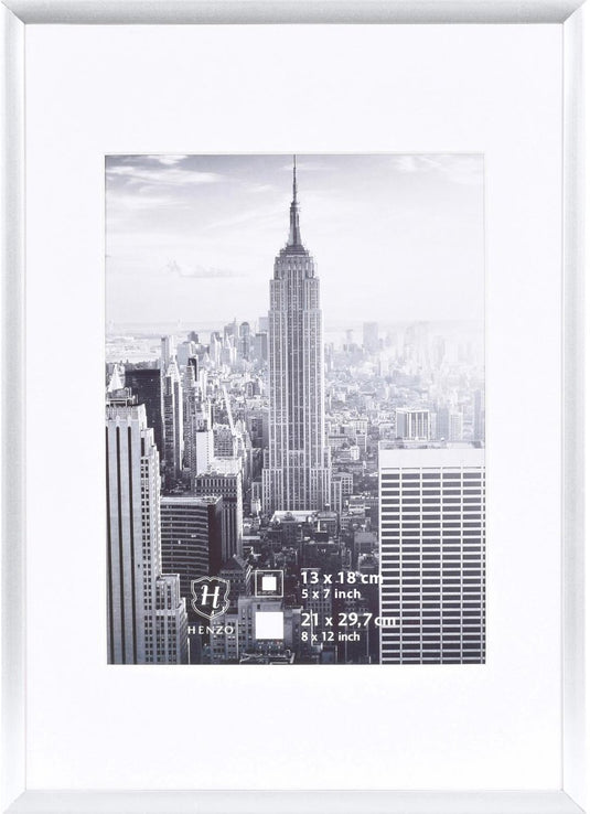 Henzo fotolijst - - manhattan - fotomaat 21x30 cm - zilver