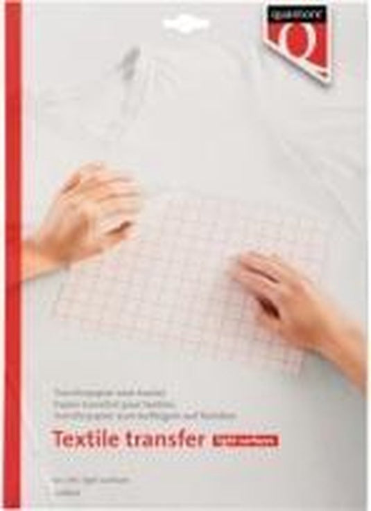 Quantore transferpapier voor textiel - lichte kleding - 6 vellen - a4