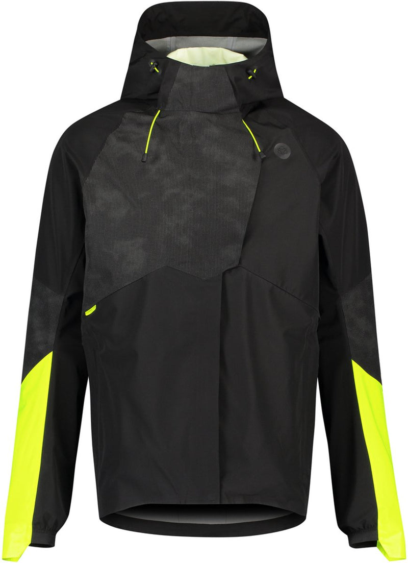 Load image into Gallery viewer, Puch tech regenjas commuter heren hi-vis reflectie hi vis zwart
