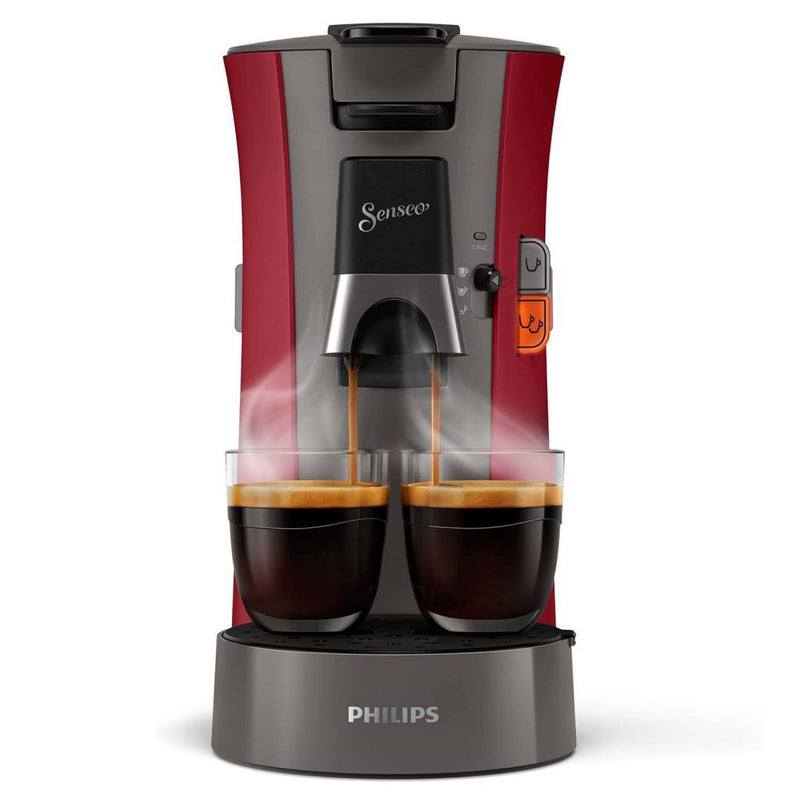 Load image into Gallery viewer, Philips csa230 90 senseo select koffiepadmachine rood grijs
