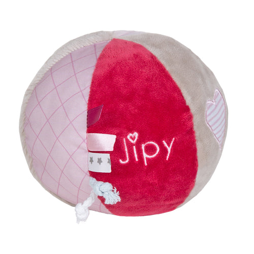 Jipy knuffelbal + geluid roze