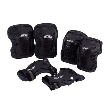 Alert sport beschermset maat s 3-delig zwart