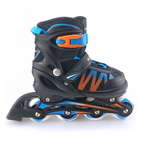 Alert inline skates maat 39-42 blauw oranje zwart